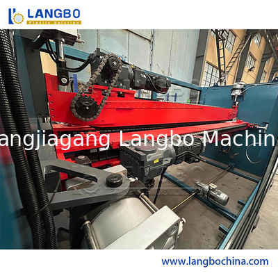 เครื่องจักรพัดท่อสกรูเดียว PE HDPE สายการผลิตท่อสกรู