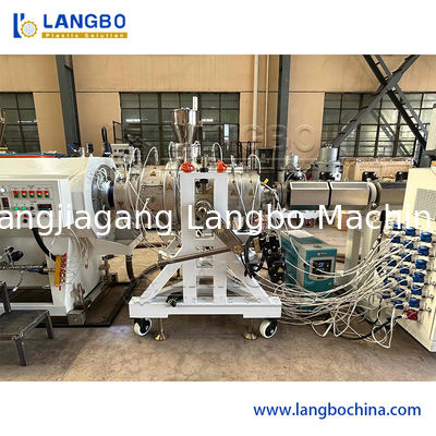 สายการผลิต PE Pipe Extrusion Co เครื่อง extruder พลาสติก extrusion