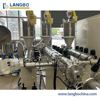 เครื่องจักรผลิตท่อ PPR อัตโนมัติประหยัดพลังงาน ขนาด 16-63 มม.