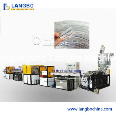 PVC ไนลอนผสมท่อท่อ 16-32mm Extruder พลาสติก PVC Soft Garden Hose ผลิตท่อท่อน้ํา