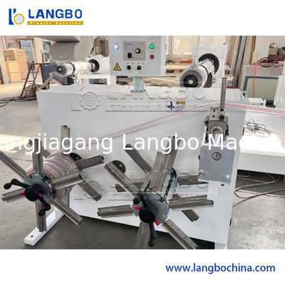 เครื่องทำสายยางรดน้ำ PVC สำหรับสวน เครื่องจักรผลิตท่ออ่อน PVC เสริมใยถัก