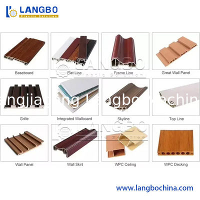 สายการผลิตพลาสติกเอ็กซ์ตรูชั่น สําหรับ WPC PVC Skirting Board