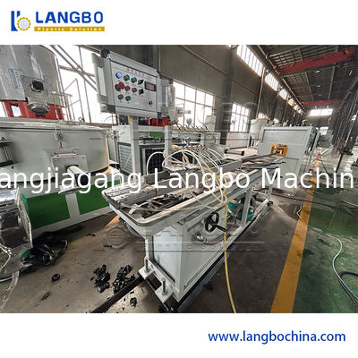 Double-screw PVC Profile Extrusion Line for Skirting Board and Decking with CE ISO Certification and Customized Voltage