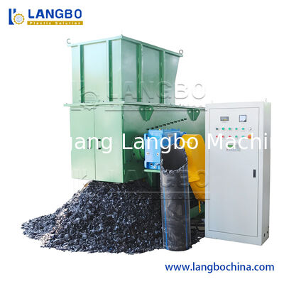 HDPE Pipe Single Shaft Shredder หัวยาง เครื่องฉีกขยะพลาสติก