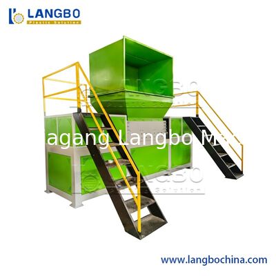 เครื่องย่อยขยะพลาสติก เศษโลหะ ไม้อัด พาเลทไม้ พลาสติก PP HDPE LDPE PVC ก้อน ของเสีย ท่อ เครื่องจักรย่อยแบบเพลาเดี่ยว