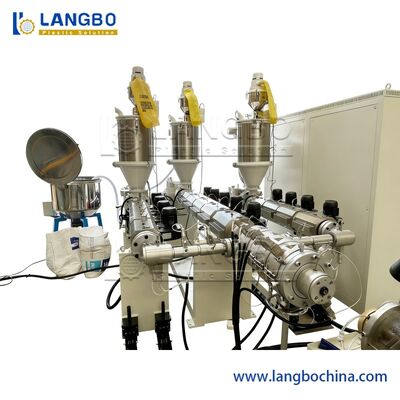 ความเร็วสูง พลาสติกโปรไฟล์ PPR ท่อระบายน้ําทํา extrusion สกรูเดียว