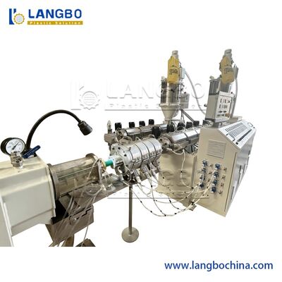 การผลิตท่ออัดรีดพลาสติก PPR ด้วยรีโมทคอนโทรล PLC ของ Mark Line 63mm