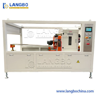 สายการผลิตท่อพีวีซีพลาสติกเครื่อง Conical Twin Screw Extruder