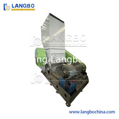ผงพลาสติก ผงกระเป๋ารองเท้า Twin Roll Rotor Single Shaft Shredder เครื่องบดพลาสติก
