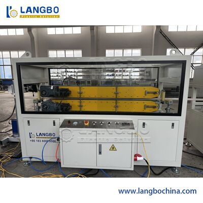 สายการอัดรีดท่อแบบกรวย PPR แบบกรวยสกรูคู่การวัดน้ำหนักท่อแบบออนไลน์