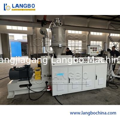 สายการอัดรีดท่อแบบกรวย PPR แบบกรวยสกรูคู่การวัดน้ำหนักท่อแบบออนไลน์