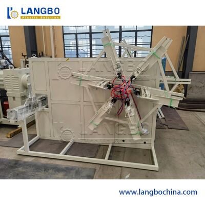 ชนไดเดอร์ส่วนประกอบไฟฟ้า เครื่องปั่นยางพลาสติกอัตโนมัติสําหรับ PE HDPE ท่อ corrugated ระยะการม้วน 1600-3200mm