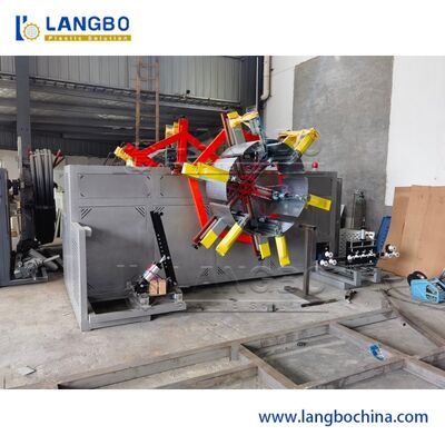 ชนไดเดอร์ส่วนประกอบไฟฟ้า เครื่องปั่นยางพลาสติกอัตโนมัติสําหรับ PE HDPE ท่อ corrugated ระยะการม้วน 1600-3200mm