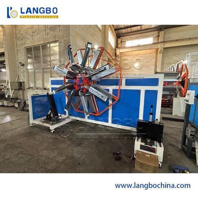 ชนไดเดอร์ส่วนประกอบไฟฟ้า เครื่องปั่นยางพลาสติกอัตโนมัติสําหรับ PE HDPE ท่อ corrugated ระยะการม้วน 1600-3200mm