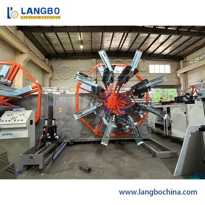 ชนไดเดอร์ส่วนประกอบไฟฟ้า เครื่องปั่นยางพลาสติกอัตโนมัติสําหรับ PE HDPE ท่อ corrugated ระยะการม้วน 1600-3200mm