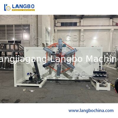 เครื่องม้วนท่อ PE สําหรับการแก้ไขการม้วนพลาสติกอัตโนมัติ