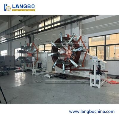 เครื่องม้วนท่อลูกฟูกพลาสติก PE แบบอ่อนสำหรับทำขดลวด