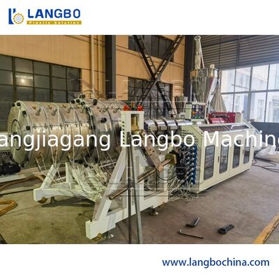 เครื่องอัดรีดท่อระบายน้ำพลาสติก PVC เครื่องทำท่อลูกฟูก