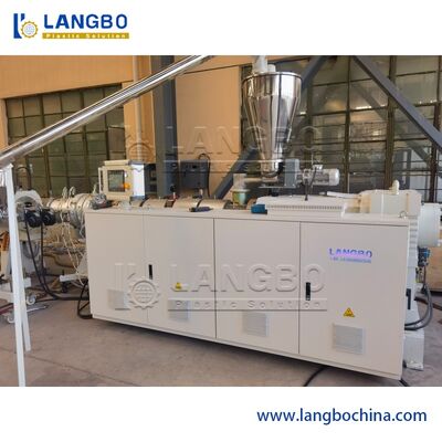 การควบคุมเครื่องคอมพิวเตอร์พีวีซีท่อ Extrusion Line, Twin Screw เครื่อง Pvc Tube Making Machine