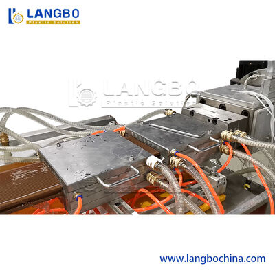 WPC Profile Board Extruder Wood Plastic Composite Window Door Frame Decking Wall Panel Floors Fence Sealing Strip PC Hollow Sheet Extrusion Making Machine เครื่องผลิตแผ่นเปลือกขัด