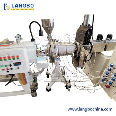 สายการผลิต extrusion เครื่องทําท่อ HDPE 50-250MM