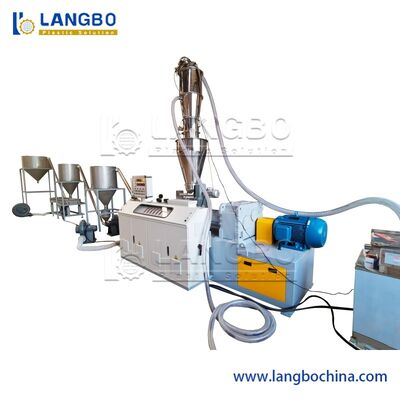 สายการผลิต PVC Granulating เครื่องทําเม็ดพลาสติก CPVC Hot-Cutting Pelletizing