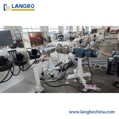 75-315 มิลลิเมตร สายขยายท่อ PE แบบสองชั้นเดียวหลายชั้น / เครื่องทําท่อ HDPE / สายผลิตท่อพลาสติก