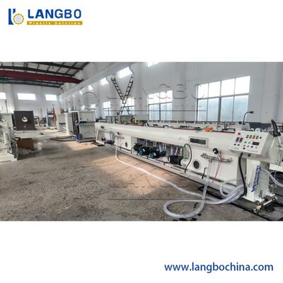 75-315 มิลลิเมตร สายขยายท่อ PE แบบสองชั้นเดียวหลายชั้น / เครื่องทําท่อ HDPE / สายผลิตท่อพลาสติก