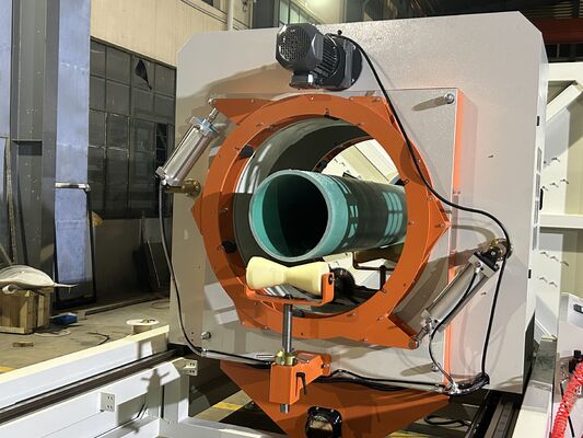 เครื่องทำท่อ UPVC พลาสติก SJSZ92/188 Extruder ขนาด 180-710 มม.