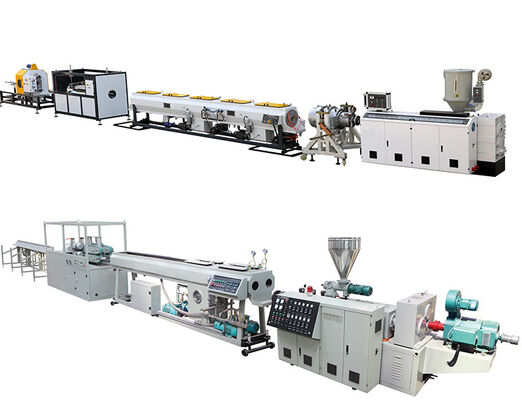 มอเตอร์ PVC เครื่องท่อ สายพลาสติก extrusion สูงอัตโนมัติ
