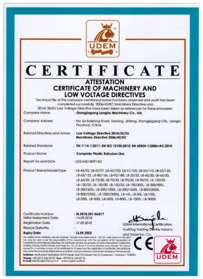 เครื่องอัดรีดท่อ PP PE แบบสกรูเดี่ยวพร้อมตัวควบคุมอุณหภูมิ Omron
