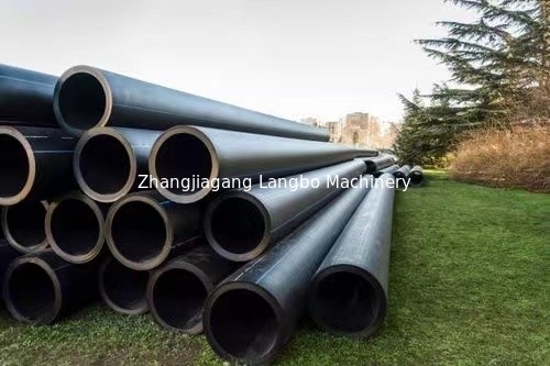 เครื่องทําท่อ HDPE สีที่กําหนดเอง ด้วยเครื่องตัดดาว
