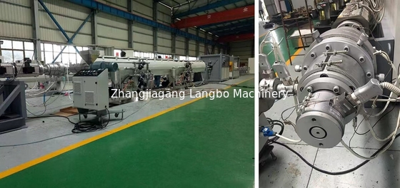 PE ท่อ single screw พลาสติก extruder เครื่องจักรกล เครื่องจักรกล สายการผลิต