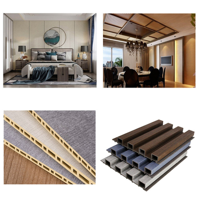 สายการผลิต PVC WPC PE Panel Ceiling Profile Decking Extrusion Extruding Line ประสิทธิภาพดี