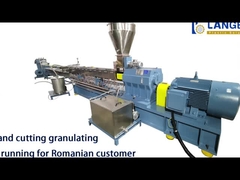 HDPE / PET พลาสติก Pelletizing เครื่อง Extruder ขั้นเดียว ประหยัดพลังงาน