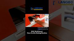 สายการอัดขึ้นรูปโปรไฟล์ WPC สำหรับผลิตภัณฑ์พลาสติกไม้คุณภาพสูง #wpcwallpanel#wpcpanel